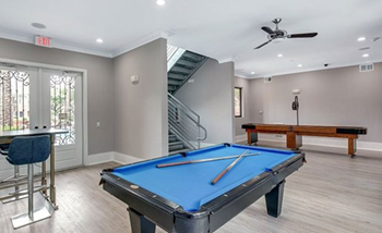 Clubhouse with shuffleboard